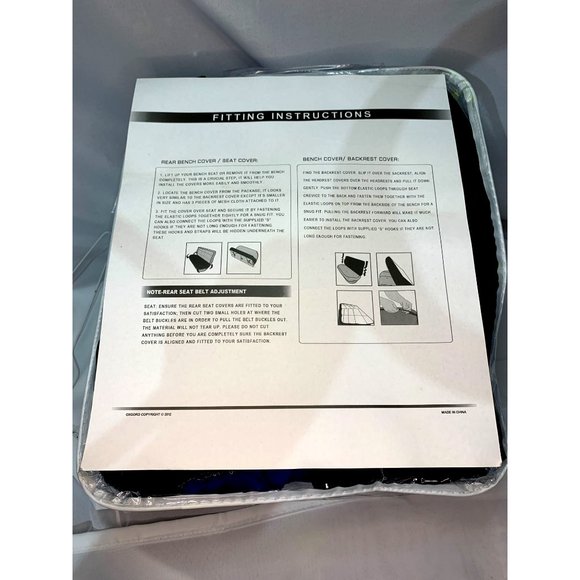 NEW OXGORD Bench seat Imitation Leather  Vehicle Seat Covers - Picture 4 of 7